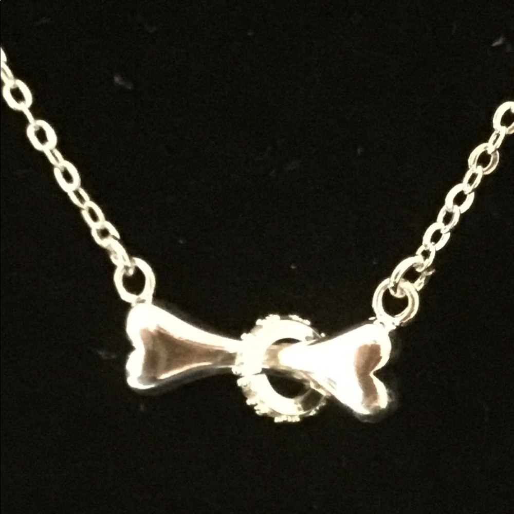Dainty Dog Bone 18” Necklace New